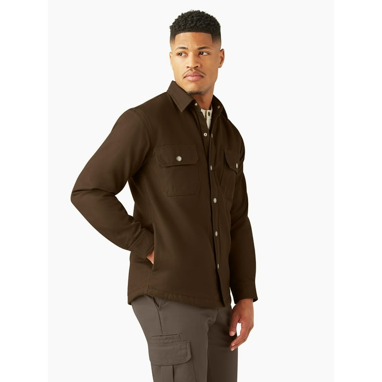 Genuine Dickies Men s Canvas Shirt Jacket Walmart