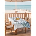 thumbnail image 2 of Outdoor Tablecloths with Umbrella Hole & Zipper, Eucalyptus Leaves 60 x102 Inch Rectangle Tablecloths, Light Blue Summer Botanical Weeping Waterproof Table Cloth, Patio/Pool/Picnic Table Covers, 2 of 8