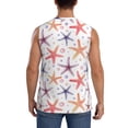 thumbnail image 4 of Pofeuu Starfish 1 Print Men's Muscle T-Shirt, Sleeveless, Muscle Tank, Classic Muscle Tee Top For Men Casual Sleeveless Muscle T-Shirt Trendy Clothes-X-Large, 4 of 7