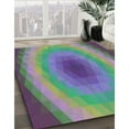 thumbnail image 3 of Ahgly Company Machine Washable Indoor Square Transitional Rebecca Purple Area Rugs, 7' Square, 3 of 7
