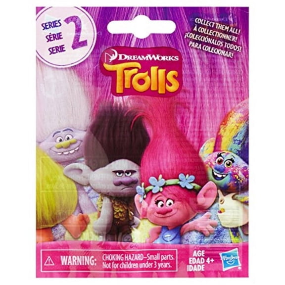 Trolls Poseable 4 Years Dolls, Plastic Multicolor
