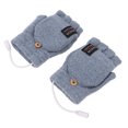 thumbnail image 3 of M Buder USB Heated Gloves Electric Half Hands Fingerless Design Double Sided Heating Warm Laptop Gloves for Outdoor Indoor Winter Work, Navy Blue (18 cm / 7.09 inches), 3 of 9