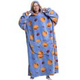 thumbnail image 1 of LUXUR Chemises de Nuit à Capuche pour Femmes, Robe de Nuit, Robe de Sommeil, Imprimé Burger, 1 of 2