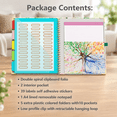 Tree Seasons Letter Size Clipboard Folio with Notepad and 5 Extra ...