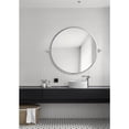 thumbnail image 3 of Elegant Decor Round pivot mirror 24 inch in silver, 3 of 9