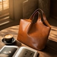 thumbnail image 4 of Soft Polyurethane Leather Tote Bag Large Capacity Shoulder Handbag For Women Casual Everyday Work And Travel, 4 of 7