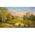 thumbnail image 2 of Glassl, Helmut 14x10 White Modern Wood Framed Museum Art Print Titled - IDYLLIC SCENE, 2 of 4