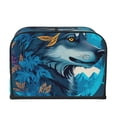 thumbnail image 2 of Honeii Blue Iceberg Leaf Wolf Print 4 slice Toaster Cover, Two Slice Toaster Dust-proof Cover For Kitchen Small Appliance and Fingerprint Protection, 2 of 7