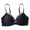 Black, variant on Floral Lace Bralette Unlined Wirefree Soft Support Bra Green XL
