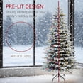 thumbnail image 6 of 6.5ft Snow Flocked Artificial Christmas Tree, 6 of 9