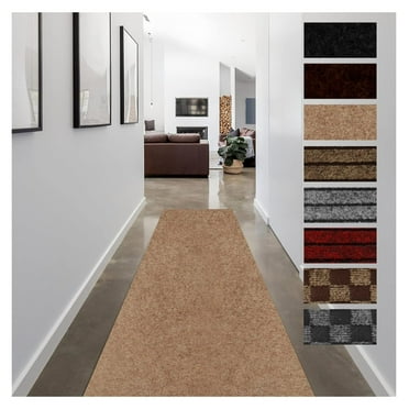 Runner Rugs for Hallways, 2FT x 3FT Non Slip Kitchen Area Rug Entryway Runner Laundry Room Rug, 2-82 FT Indoor Outdoor Carpet Runners with Rubber Backing, Sand