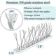 thumbnail image 4 of Bird Spikes For Pigeons Small Birds,stainless Steel Bird Spikes -no More Bird Nests & Poop-disassembled Spikes 10 Strips 10.82 Feet Coverage, 4 of 5
