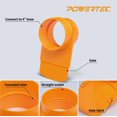 thumbnail image 4 of POWERTEC 70295 4-Inch Integrated Blast Gate Clog Resistant, Anti Gap Tapered ABS Plastic Fitting for Dust Collection Systems, 4 of 10