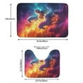 thumbnail image 3 of Yiaed Dreamy Night Sky White Horse Print Bathroom Mat Set 2 Pieces Mat Anti-Skid Pad Ultra Soft and Absorbent Bathroom Bath Mat Contour Bath Rugs for Toilet Base, 3 of 6