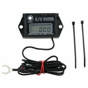 Waterproof Tiny Tach Digital Hour Meter Tachometer Resettable Job Timer Power