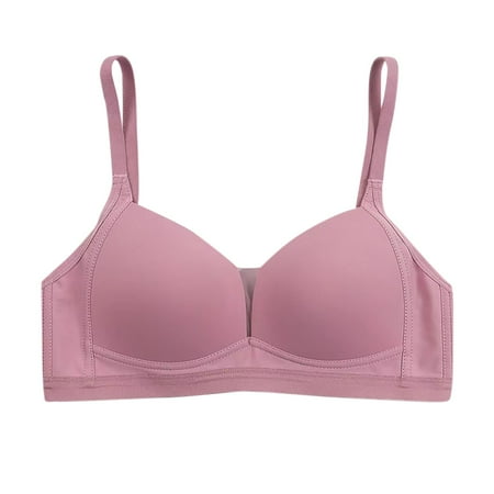 LLYWEY Bras No Underwire No Padding Clearance Bras No Underwire No Padding Ladies Bralette Bra Style-1366 Women s Plus Multiway Bra Feature Adult Female Sports Sports Bras Pinks 36B