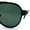 Black - Green, variant on Polarized Mens Metal Flex Hinge Round Fashion Racer Plastic Sunglasses All Black