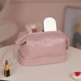 thumbnail image 4 of Laklulu Bolsa de cosméticos de viaje de gran capacidad, bolsas de cosméticos, bolsas de maquillaje para damas, bolsa de maquillaje de viaje con ruedas, talla única, 4 of 6