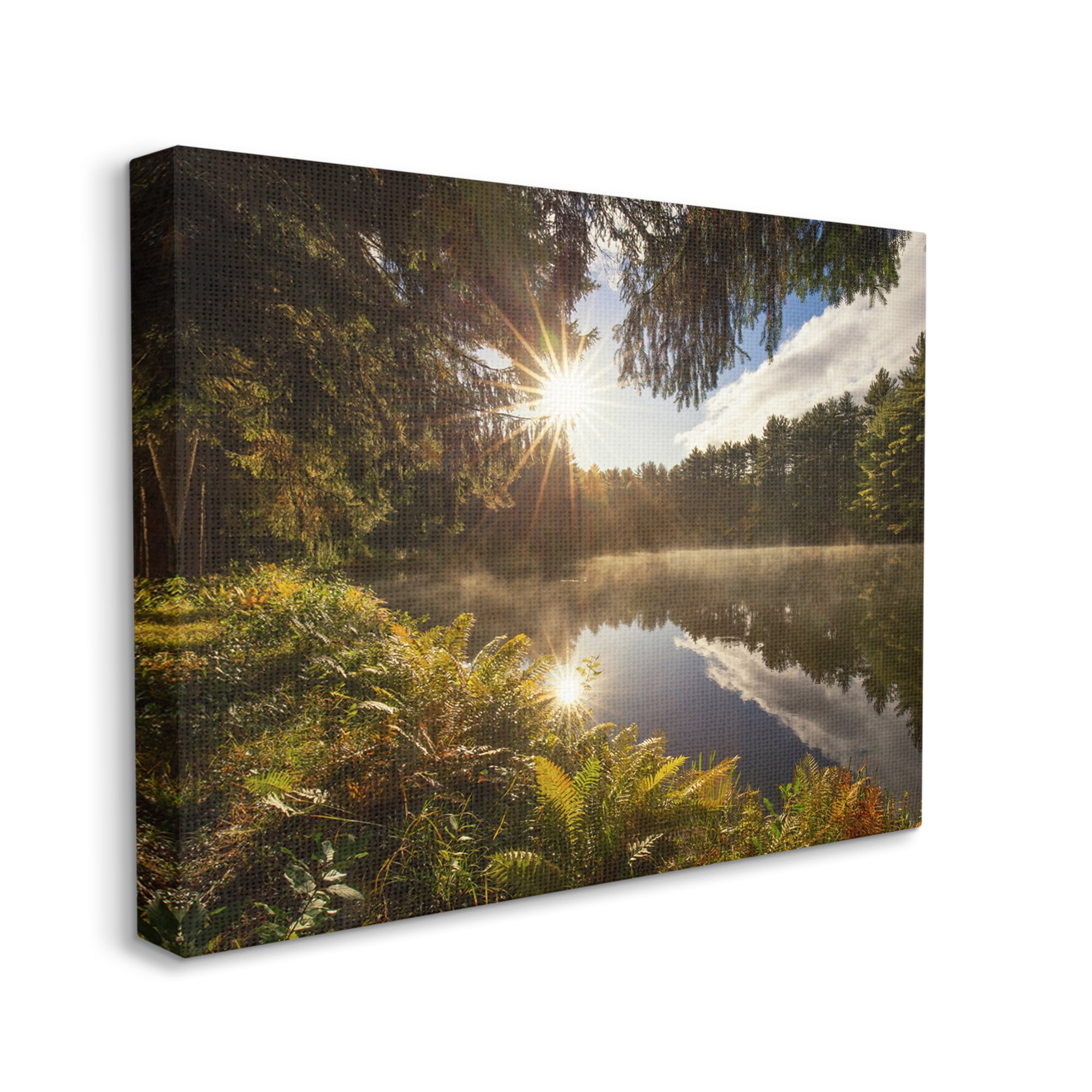 Stupell Industries Lake Nature Landscape Nature Photography Gallery Wrapped Canvas Print Wall Art, 40 x 30