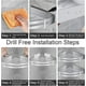 thumbnail image 4 of Estante de ducha de esquina CHAO sin perforación 2 piezas aluminio organizador de champú, 4 of 5