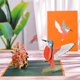 thumbnail image 3 of Tarjeta de cumpleaños de colibrí emergente en 3D con sobre, tarjetas de felicitación de animales, regalo hecho a mano, aniversario del Día de la madre para esposa, mujer, mamá, 3 of 3