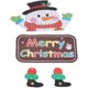 thumbnail image 1 of Christmas Wall Sign, Christmas Door Sign Decorative Portable Exquisite Snowman Pattern  For Corridor For Holiday For Fireplace ANGGREK Christmas Hanging Sign, 1 of 8