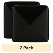 (2 pack) Mainstays 2.25" Square Single Black Metal Wall Hook