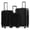 Black, variant on New York Xpress 3 Piece Luggage Set Expandable Hardside Spinner Suitcase Set with Carry on & Checked Luggage, 20/25/29 inch, Yellow, La13601