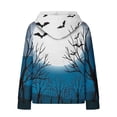 thumbnail image 6 of Waffle Hoodie for Women 2024 Fall Halloween Casual Drawstring Hooded Sweatshirts Basic Pullover Tops with Pockets,Cable Knit Hoodies, 6 of 6