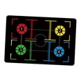 thumbnail image 2 of Almencla Basketball Training Mat Anti Slip Silent Basketball Footstep Mat Dribble Aid Red Yellow, 2 of 8