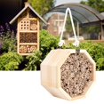 thumbnail image 5 of Wooden Insect Bee House Wood Bug Room Hotel Nesting Box for Outdoor Garden Decoration, 5 of 5