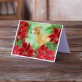 thumbnail image 2 of Italian Greyhound Poinsettas Greeting Cards and Envelopes Pack of 8, 2 of 2
