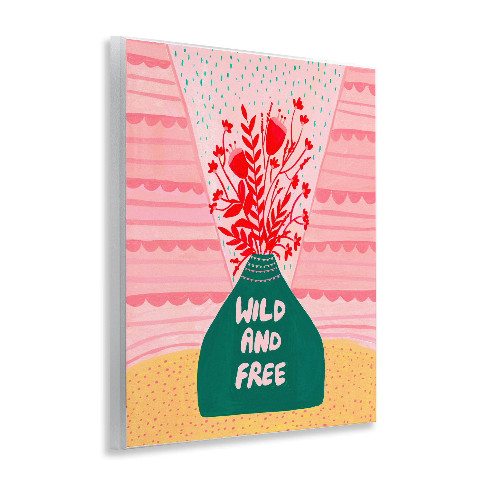 Midcentury Wild And Free Wall Plaque Art, design by Nabeela Rumi