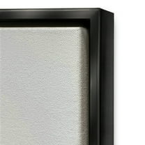 Stupell Industries Kids Inspirational Word Bedroom Nursery Design Jet Black Framed Floating Canvas Wall Art, 24x30, by Daphne Polselli