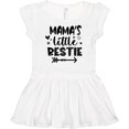 thumbnail image 3 of Inktastic Mama's Little Bestie with Arrow and Hearts Girls Baby Dress, 3 of 5