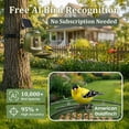 thumbnail image 4 of Coolfly x HIXX Smart Bird Feeder with 4MP 2.5K HD Camera, Solar Rotating Tray & Night Light, AI Species Identification Outdoor Video Camera, 4 of 9