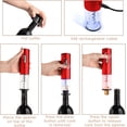 thumbnail image 3 of Moss & Stone Electric Wine Opener Set, Corkscrew Remover With USB Charging, Wine Bottle Opener with Wine Pourer, Foil Cutter & Vacuum Stopper, Automatic Wine Opener For Wine Lovers (Red), 3 of 7