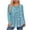 Blue A, variant on Women's Plus Size Long Sleeve Blouse Fashion Printed Crew Neck Pleated Casual Loose Fit Pullover Tops (2XL, Orange)