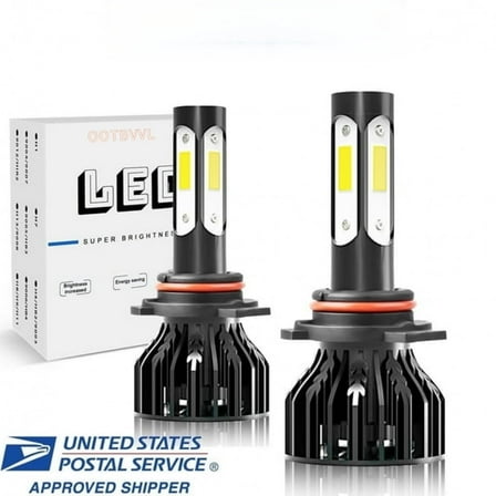 OOTBVVL 9012 LED Headlight Bulbs Set, Four sides emit 360-degree light, Low/High Beam 6000K Super Bright High power 2PCS
