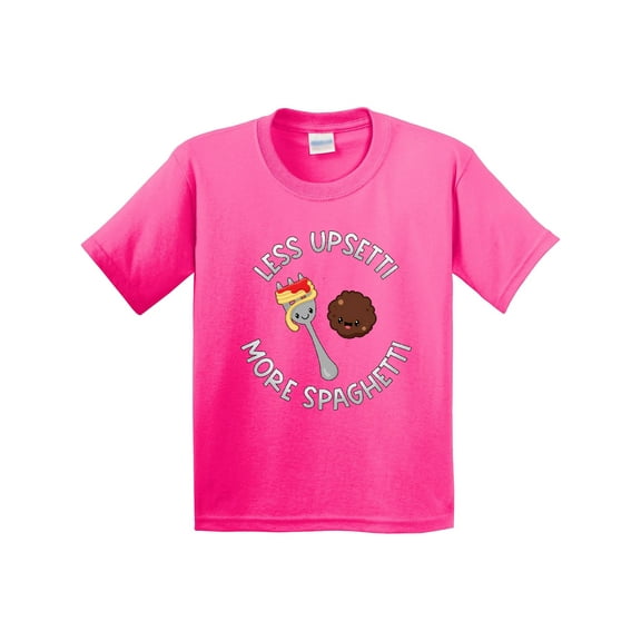 Inktastic Less Upsetti More Spaghetti Youth T-Shirt