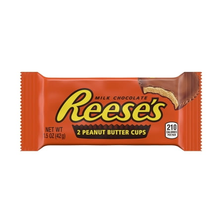 REESES, Milk Chocolate Peanut Butter Cups Candy, Individually Wrapped, 1.5 oz, Pack