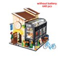 thumbnail image 3 of Bloques de construcción de casa Modular para niñas, juguete de ladrillos para armar cafetería, restaurante, tienda minorista, tienda de comida, vista de calle de ciudad, 2023, 3 of 4