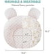 thumbnail image 2 of Almohadas suaves para bebé, almohadas unisex para recién nacidos, soporte para dar forma a la cabeza, almohadas para dormir con orejas de oso (beige), 2 of 5