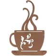 thumbnail image 2 of Red Metal Coffee Cup Wall Home Kitchen Decoration For Media Room Theater Room, 2 of 2