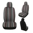 thumbnail image 2 of Baja Saddle Blanket Seat Covers, Front Seat Covers for Sedan, SUV, Truck, Universal Stripe Colorful Woven Automotive Seat Cover, Breathable, Washable, Airbag Compatible, 2 of 3
