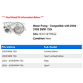 thumbnail image 2 of Water Pump - Compatible with 2006 - 2008 BMW 750i 2007, 2 of 2