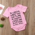 thumbnail image 2 of Qiylii Baby Summer Romper Letter Print Short Sleeve Bodysuit Jumpsuit, 2 of 7