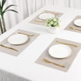thumbnail image 7 of REGALWOVEN Placemats Set of 6 Design Placemats for Kitchen Dining Table Decor Washable Heat Resistant Table Placemats Wipeable Table Mat Silver 18*12in, 7 of 7