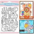 thumbnail image 2 of Jungle Animals Birthday Clear Stamps for Scrapbooking Birthday Wishes Silicone Stamps Cartoon Animals Sentiment Transparent Stamp for Card Making DIY Embossing Journaling, 2 of 8