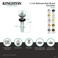 thumbnail image 4 of Kingston Brass KB300AC Lift and Turn Sink Drain with Overflow, 17 Gauge, Antique Copper, 4 of 4
